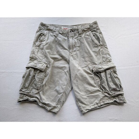American Eagle Outfitters Other - American Eagle Outfitters Cargo Shorts Size 28 Longboard Khaki Y2K Grunge Hiking